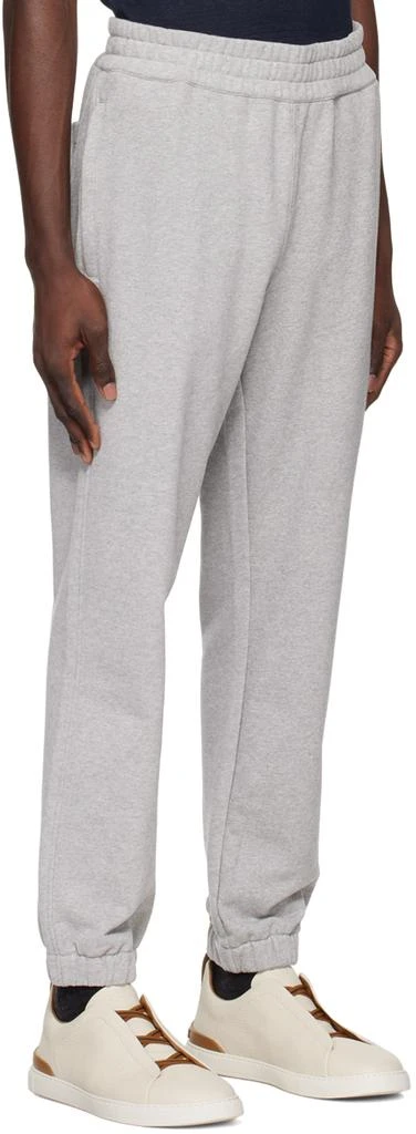 ZEGNA Gray Bonded Sweatpants 2