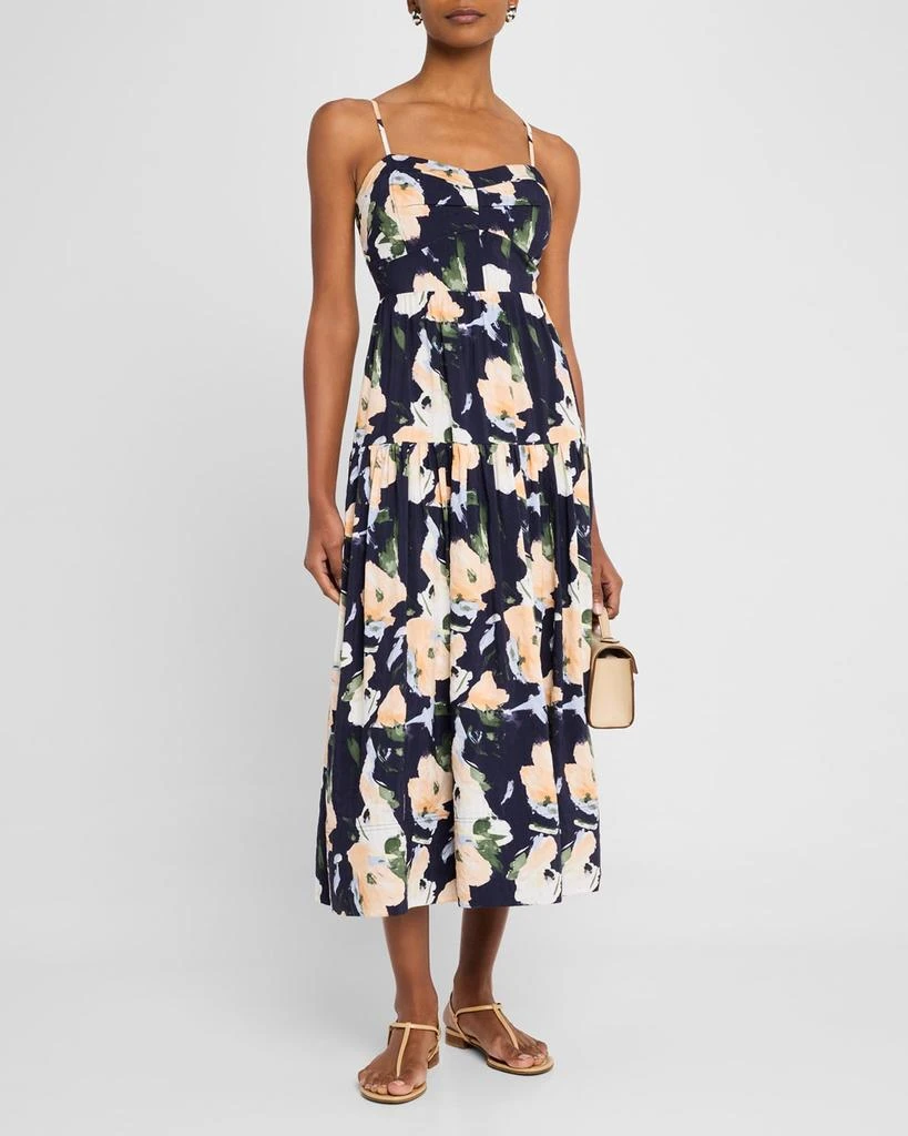 Tanya Taylor Verona Floral Sleeveless Midi Dress 4