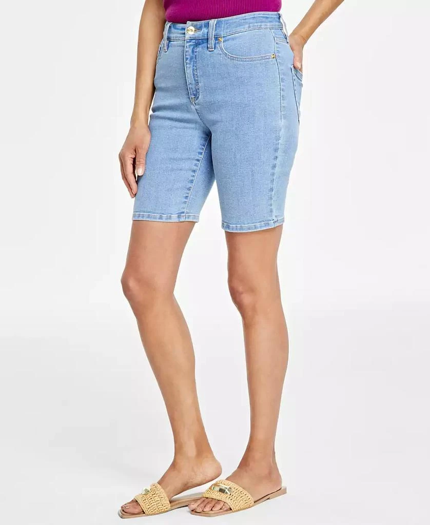 INC International Women's High-Rise Denim Bermuda Shorts, Created for Macy's 4