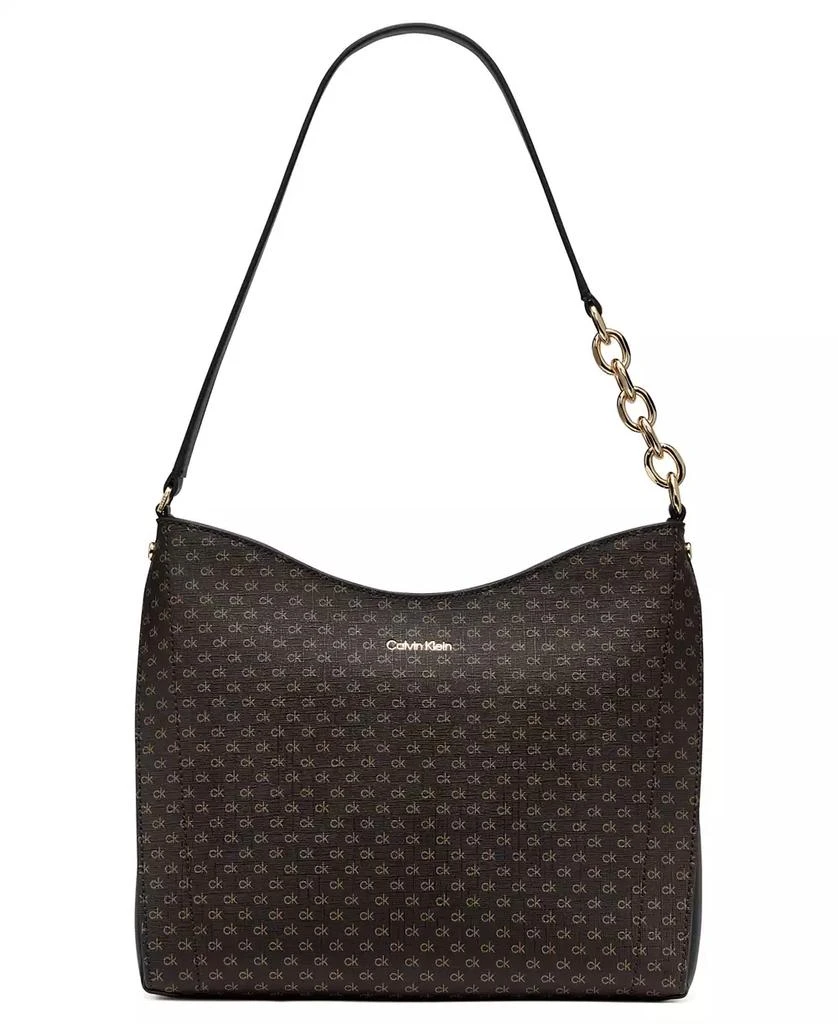 Shop Nova Top Zipper Mini Signature Chain Shoulder Bag on Sale at