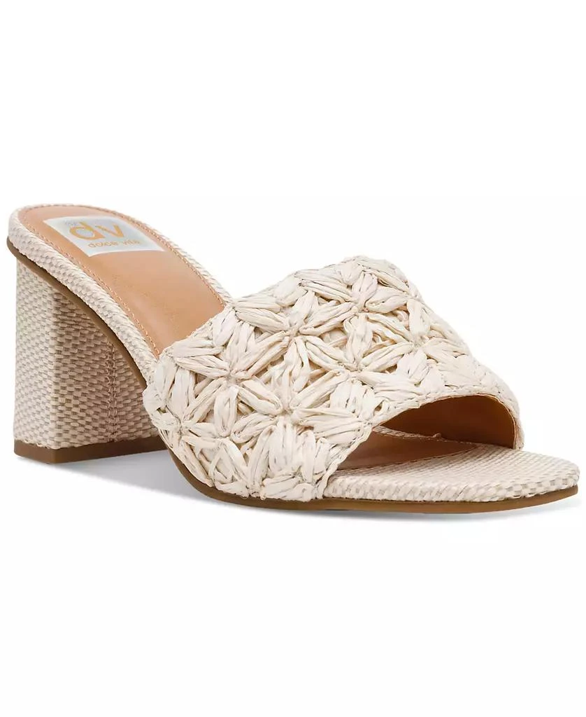 DV Dolce Vita Women's Honey Raffia Block-Heel Dress Sandals 1