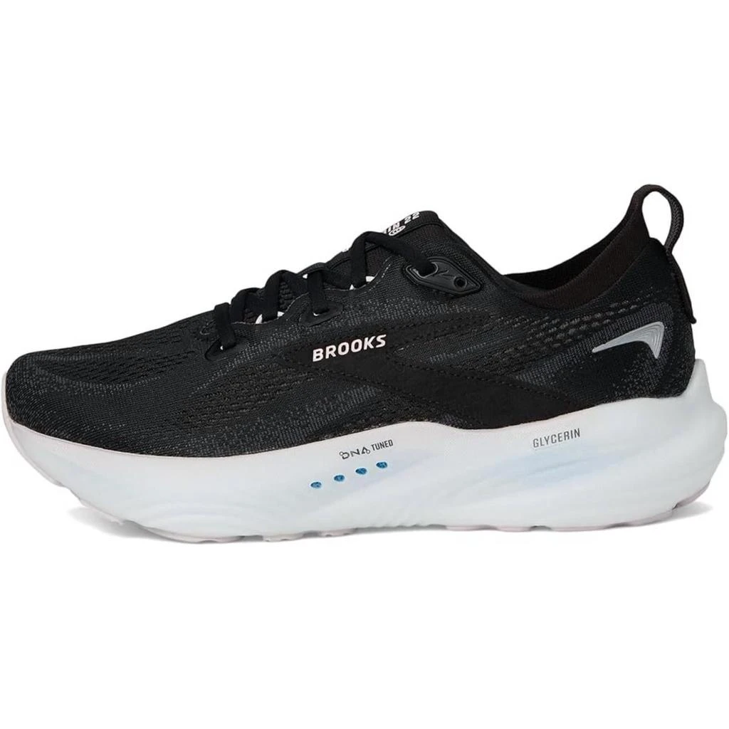 Brooks Women
s Glycerin 22 Running Shoes In Black/orchid Ice/white 2