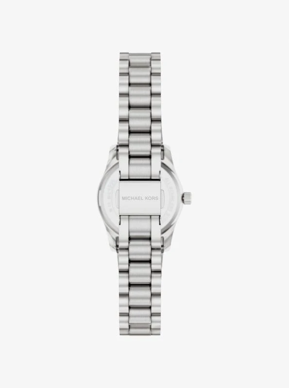 Michael Kors Petite Lexington Pavé Silver-Tone Watch 3