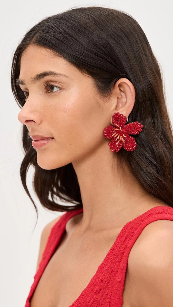 Deepa Gurnani Deepa Gurnani Hibiscus Earrings 2
