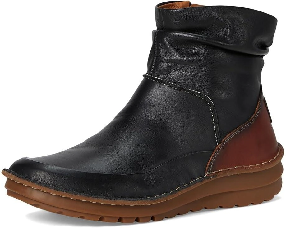 Pikolinos Pikolinos Cazorla W5U-8960C1 Women's 9.5-10 Black Leather Ankle Boots RHS3836 3
