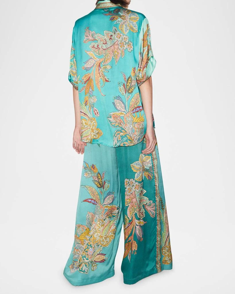 ALEMAIS France Wide-Leg Silk Pants 4
