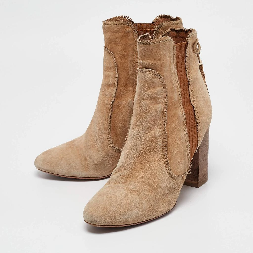Aquazzura Aquazzura Brown Suede Tassel Accents  Boots Size 39 2