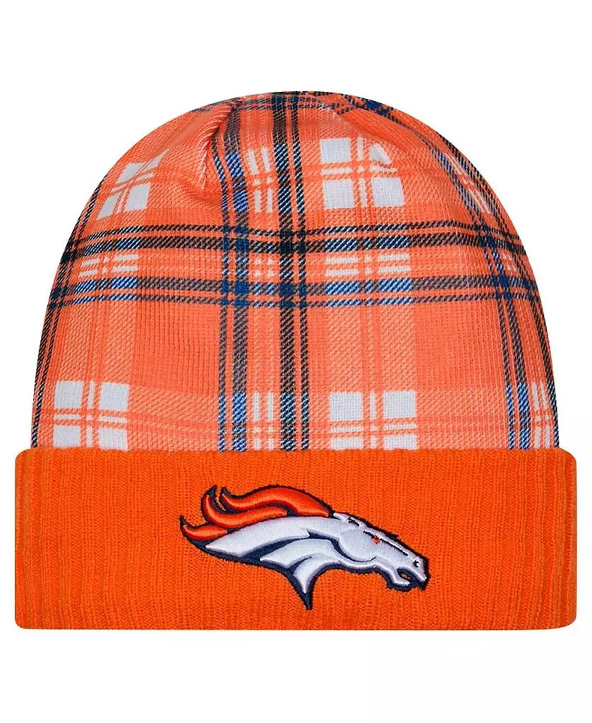 New Era Men's Orange Denver Broncos Sideline Statement Cuffed Knit Hat 1