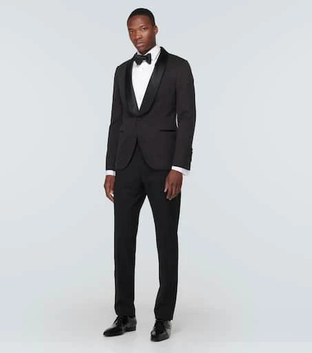 Brunello Cucinelli Single-breasted silk tuxedo jacket 2