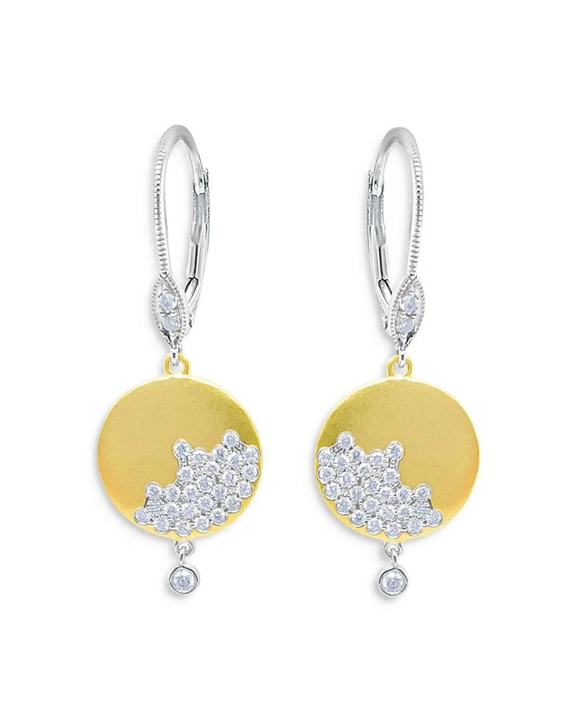 Meira T 14K White & Yellow Gold Diamond Disc Drop Earrings 1