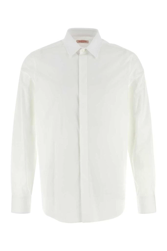 Valentino Valentino Curved Hem Long-sleeved Shirt 1