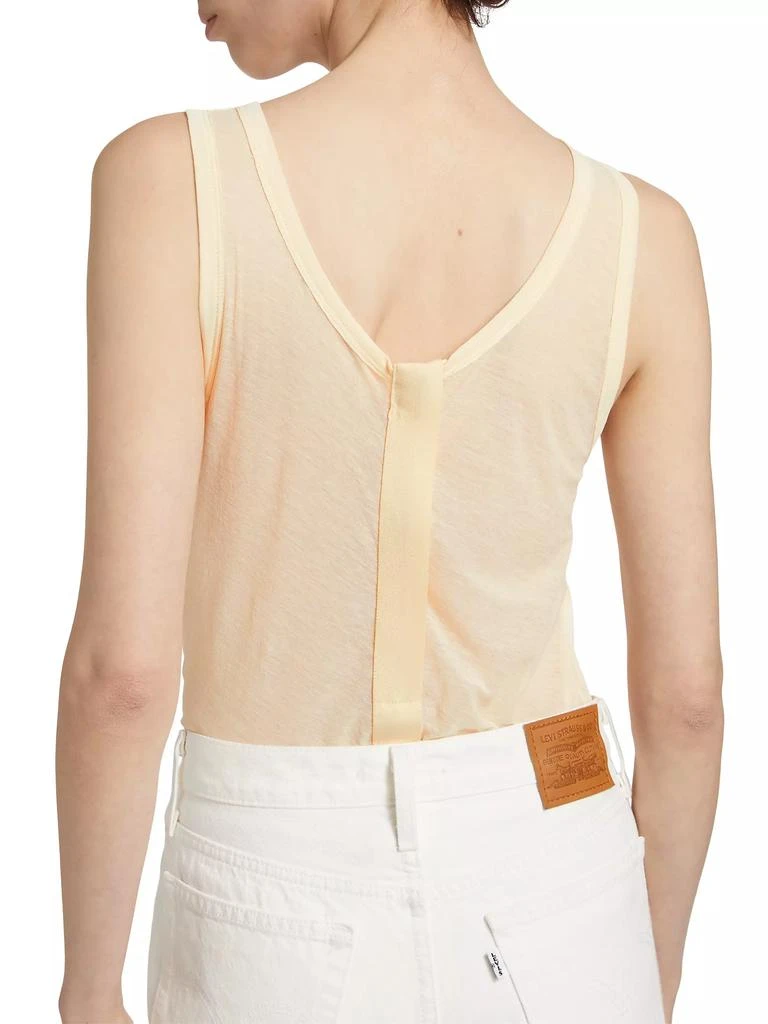 Helmut Lang Two-Way Semi-Sheer Cotton Tank 7