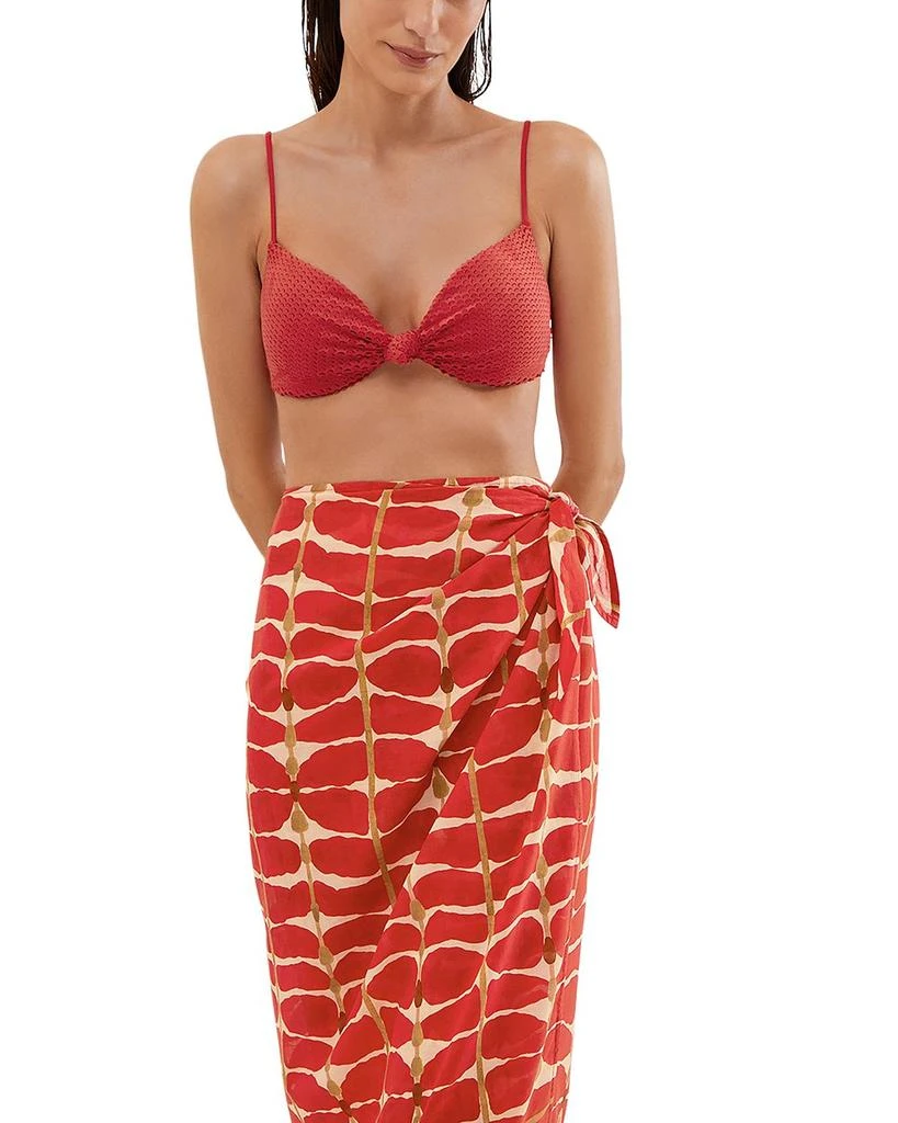 Vix Swimwear ViX Agni Flora Tie Side Cover-Up Skirt 4