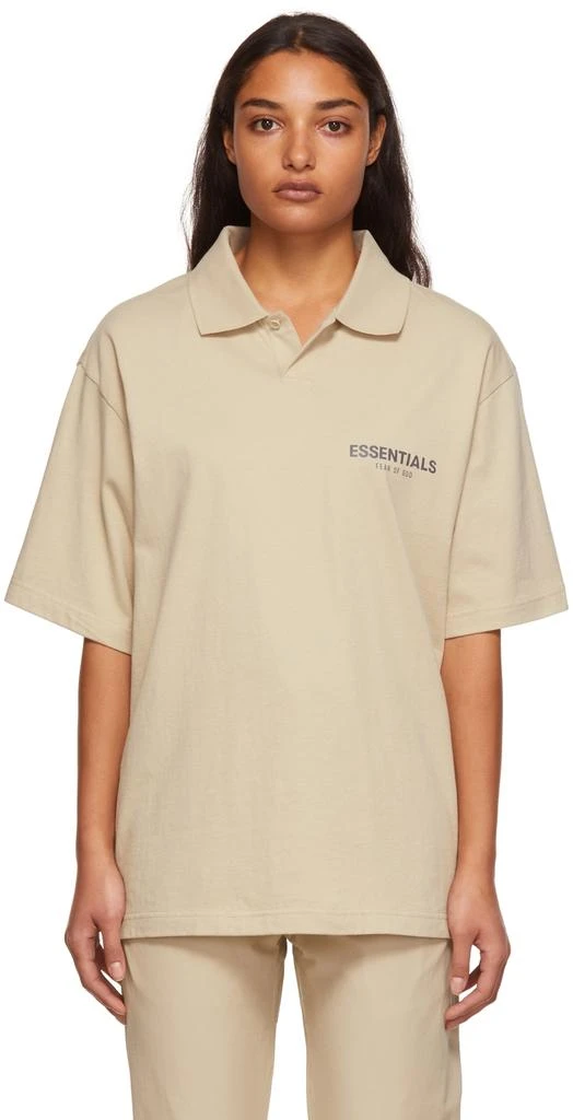 Essentials SSENSE Exclusive Beige Jersey Polo 1
