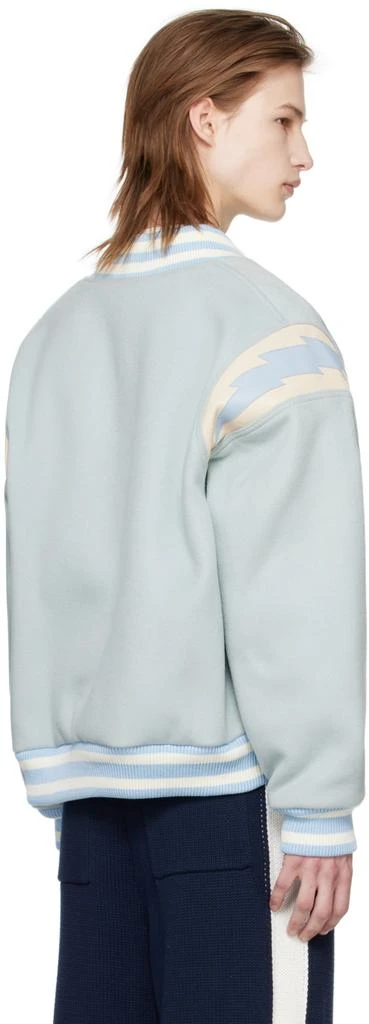 Rhude Blue Lightning Bomber Jacket 3