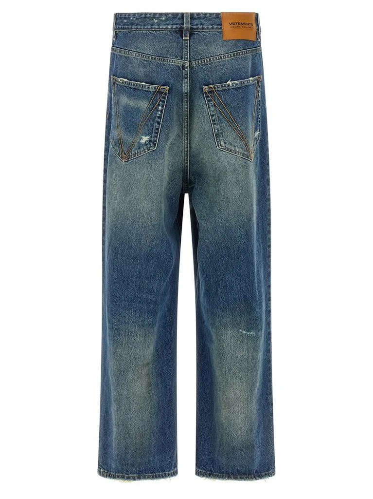 Vetements Vetements 'Blue Distressed Baggy' Jeans 2