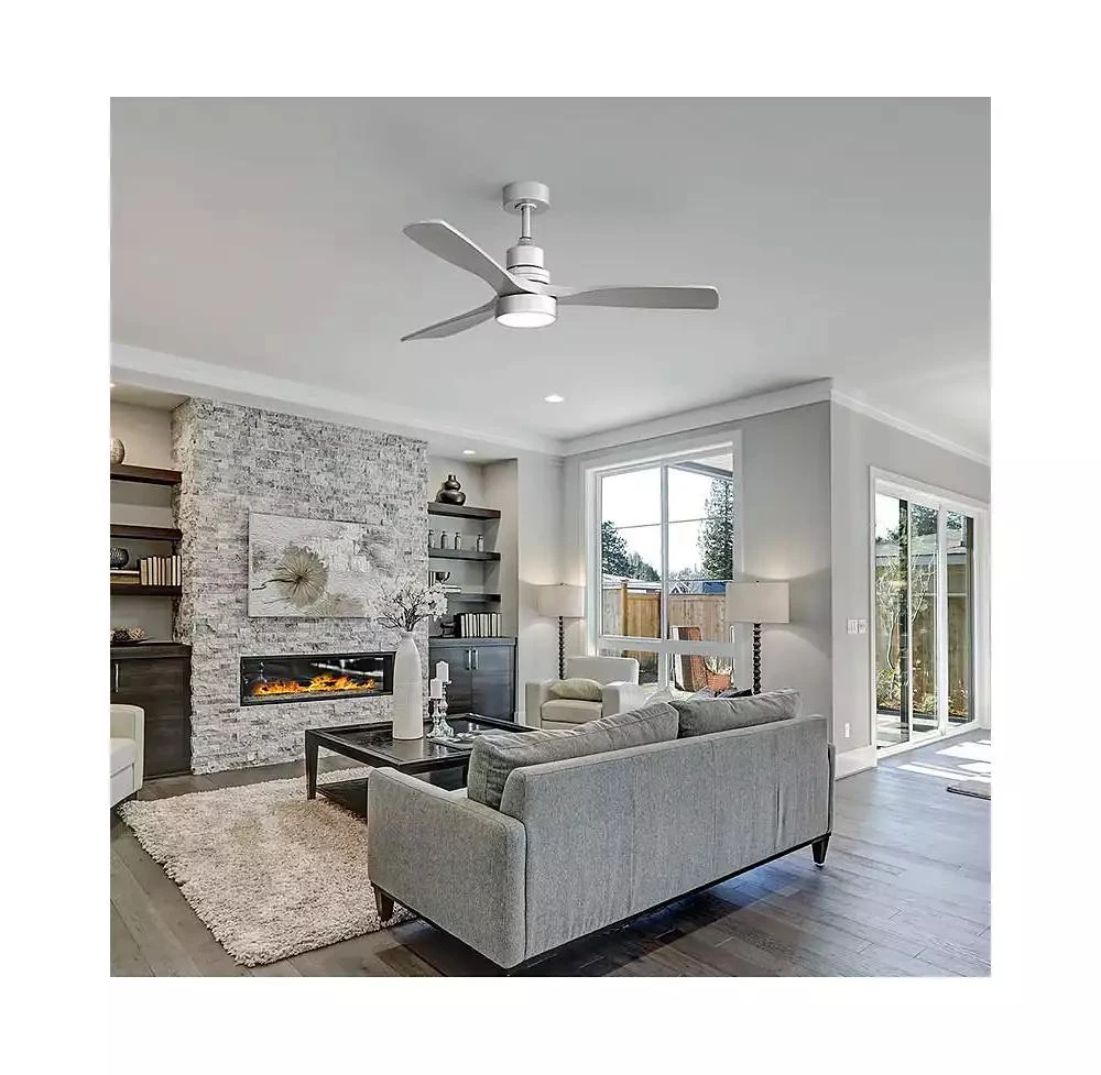 Sofucor 52-inch Modern 3 Blades 3 color Dimmable and Memory Function Light and Remote control Ceiling Fan 2