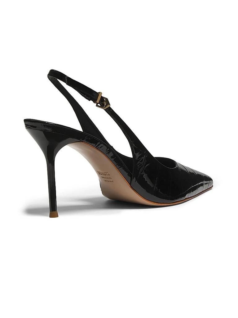 Schutz Paola 100MM Croc-Embossed Pumps 3