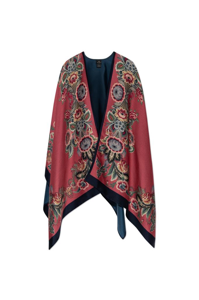 Shop Etro Floral Jacquard Cape on Sale at BeyondStyle – Get