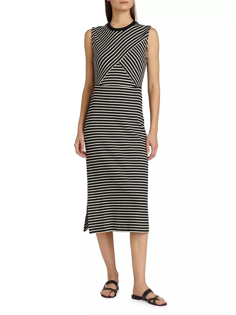 Tanya Taylor Hayden Striped Cotton-Blend Dress 3