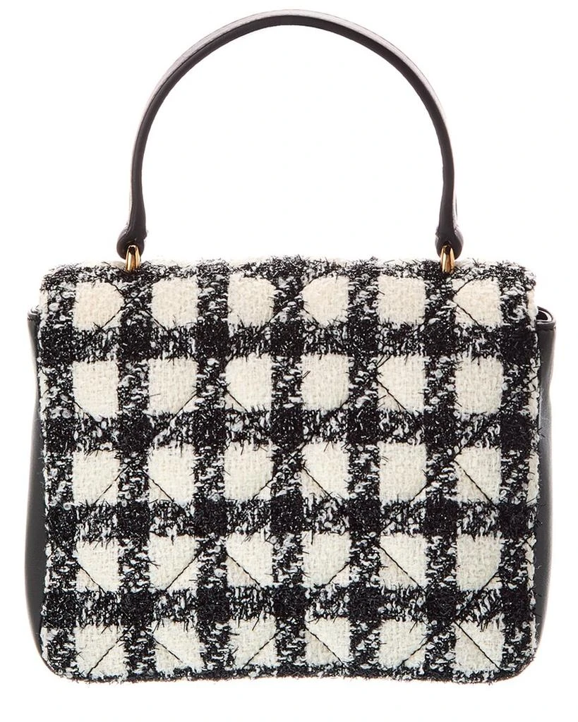 Versace La Medusa Tweed 
Leather Shoulder Bag 2