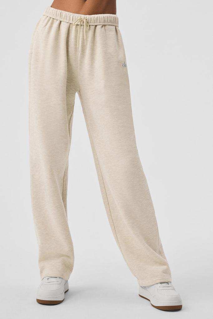 Alo Accolade Straight Leg Sweatpant - Oatmeal Heather