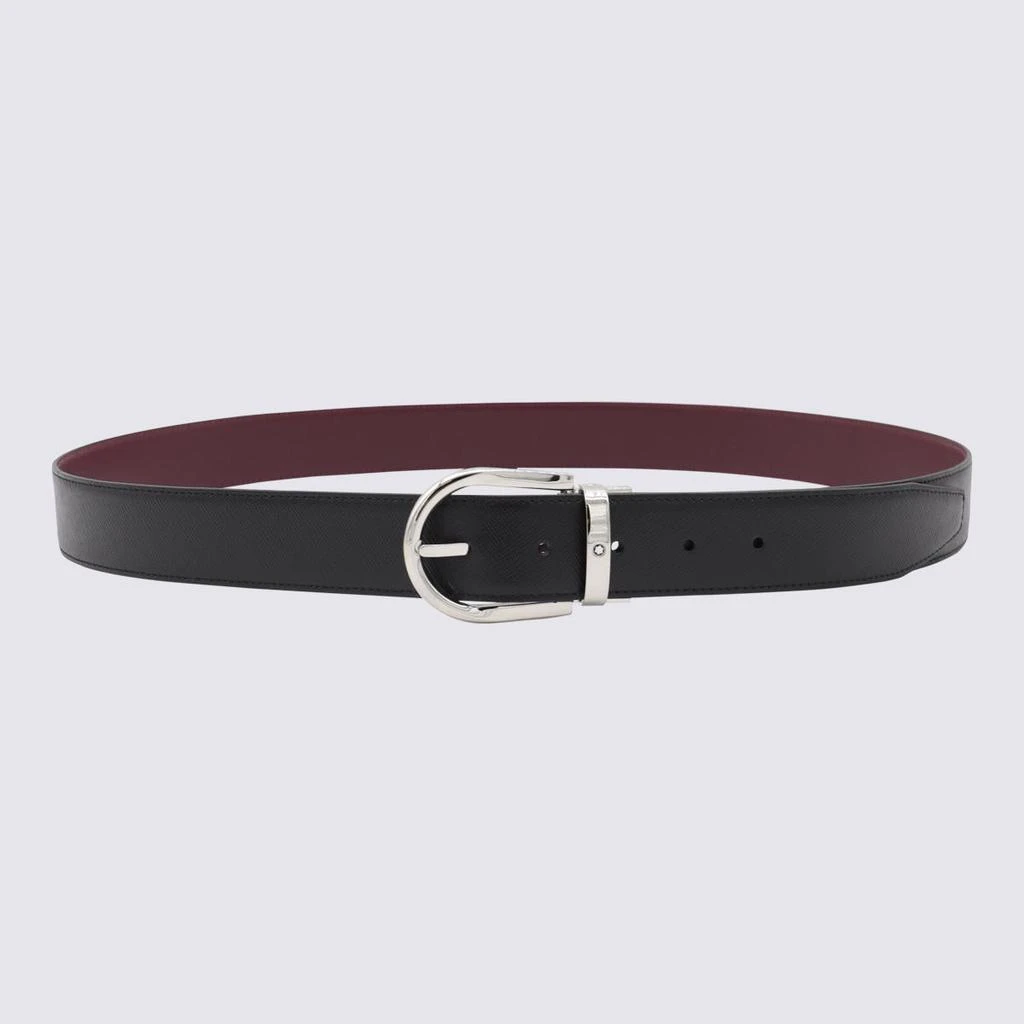 MontBlanc Montblanc Black Leather Belt 1