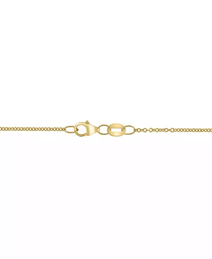 Effy EFFY® Jade & Diamond (1/3 ct. t.w.) Open Circle 18" Pendant Necklace in 14k Gold 3