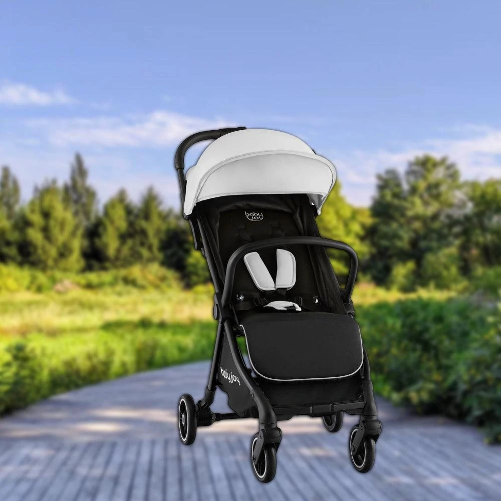 Hivvago Single-Hand Fold Compact Baby Stroller with Lightweight Aluminum Frame 5