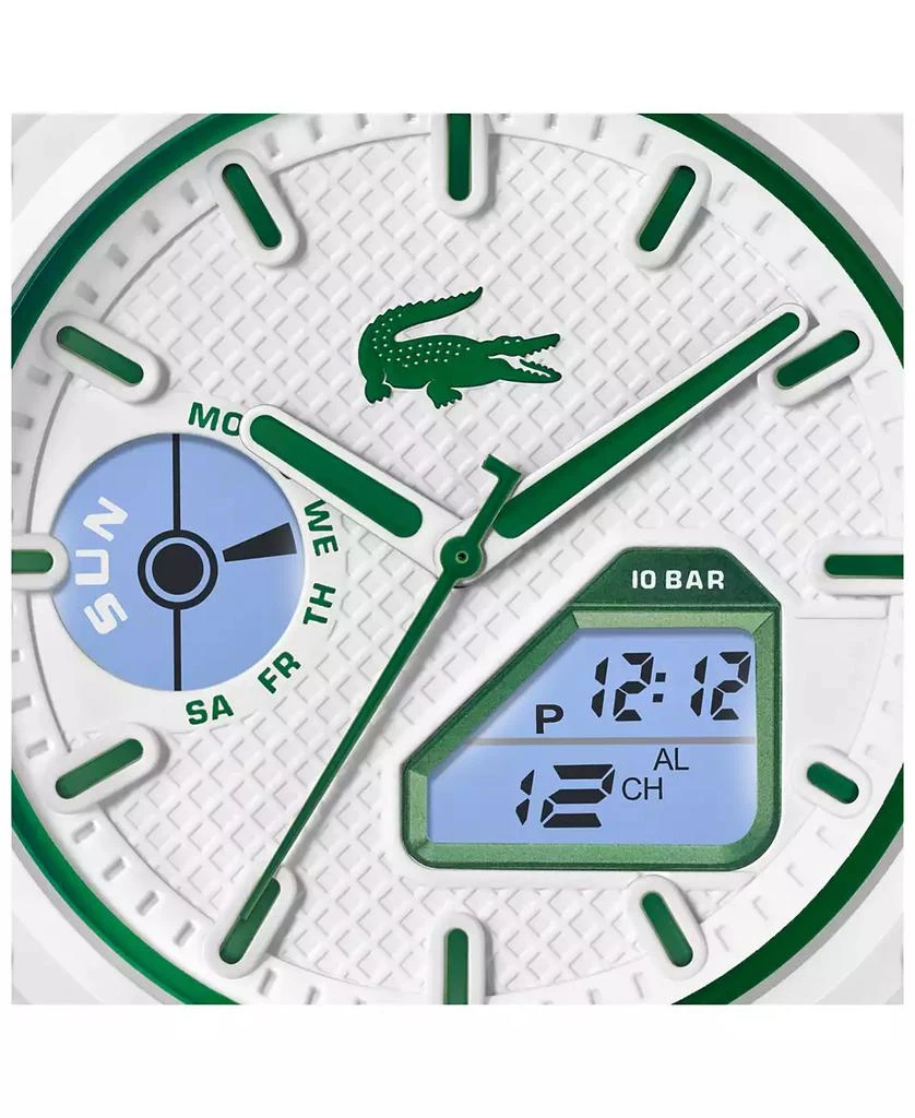 Lacoste Men's LC33 White Silicone Strap Watch, 45mm 5