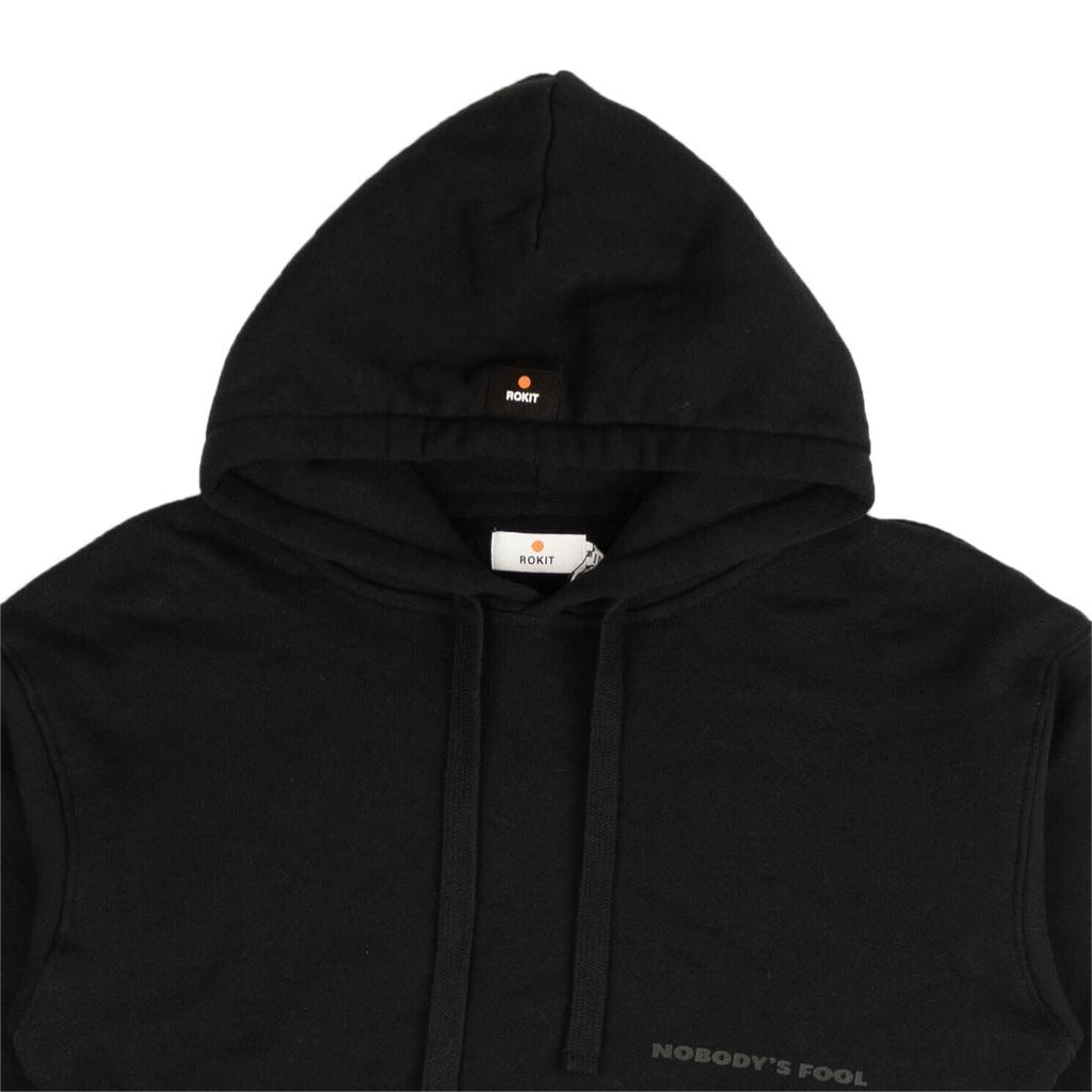 ROKIT Black The Gallery Logo Hoodie