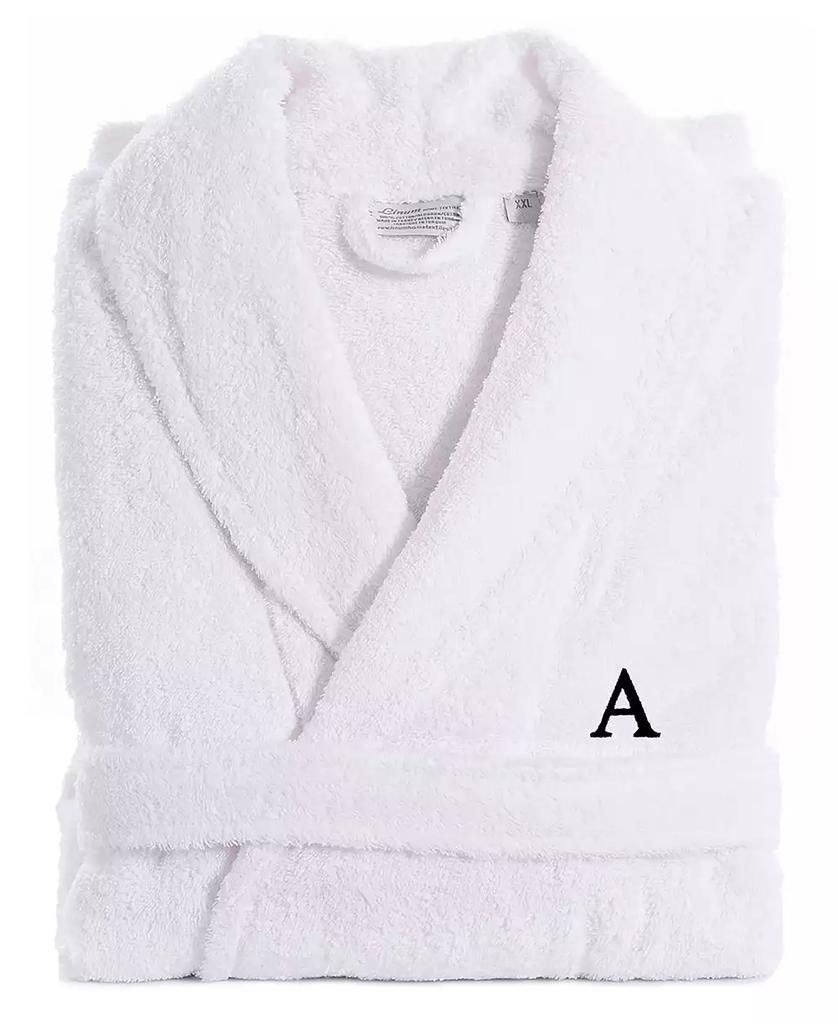 Linum Home Textiles 100% Turkish Cotton Personalized Terry Bath Robe - White