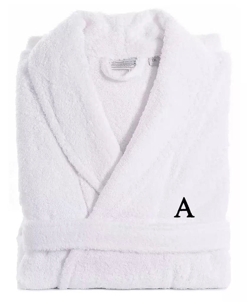 Linum Home Textiles 100% Turkish Cotton Personalized Terry Bath Robe - White 2