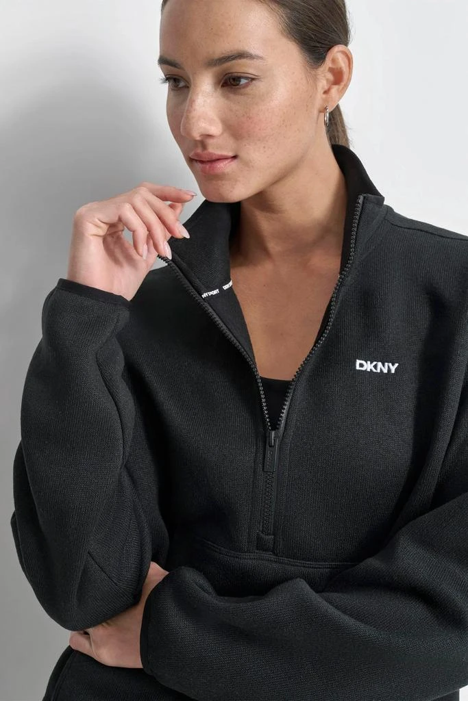 DKNY HALF ZIP FLEECE PULLOVER 4