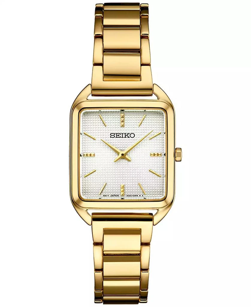 Seiko Women's Essentials Gold-Tone Stainless Steel Bracelet Watch 26mm 1