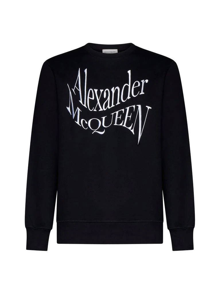 Alexander McQueen Alexander McQueen Warped Logo Sweatshirt 1