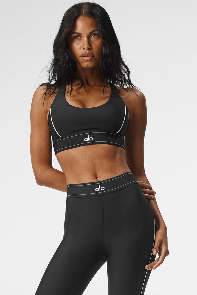 【aloyoga】Airlift ハイウエスト Suit Up セット Alo Airlift Suit Up Bra - Black/White - Lingerie - Free Shipping