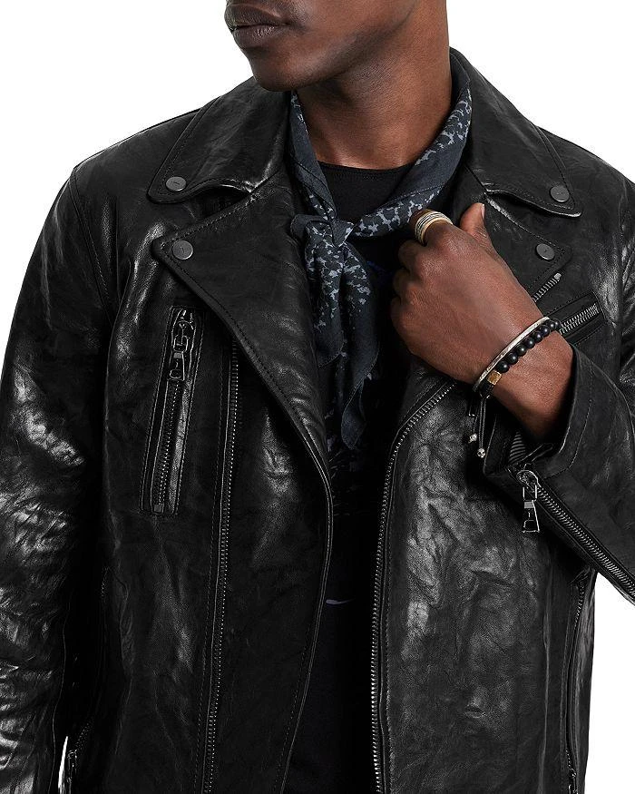 John Varvatos   Chelsea Slim Fit Leather Moto Jacket  3