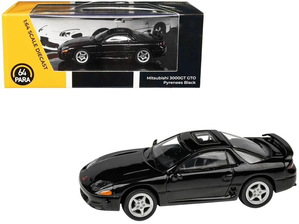 Paragon Mitsubishi 3000GT GTO Pyrenees Black with Sunroof 1/64 Diecast Model Car by  Models 3