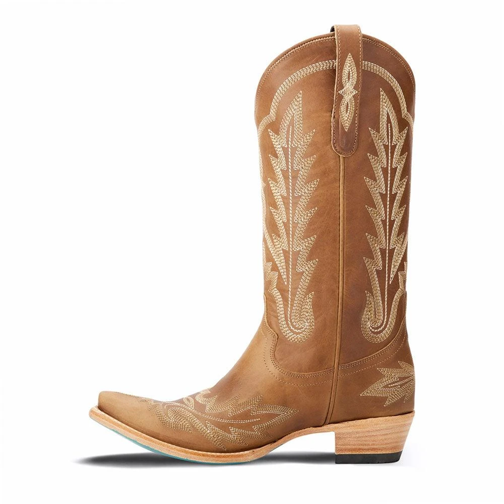 LANE Lexington Embroidered Snip Toe Cowboy Boots 3