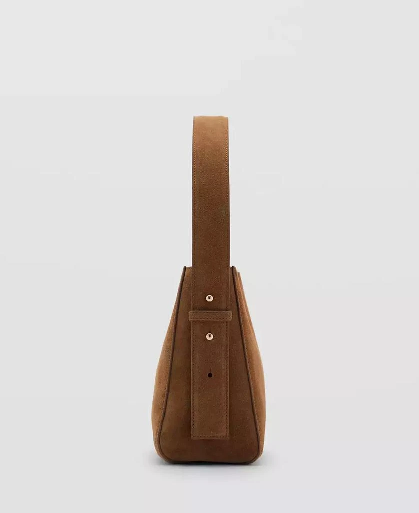 Mango Women's Suede Mini Shopper Bag 5