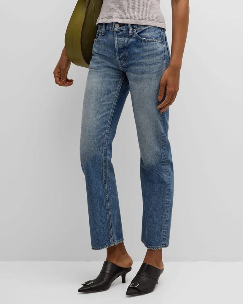 MOUSSY VINTAGE Elfers Wide Straight Mid-Rise Jeans 1