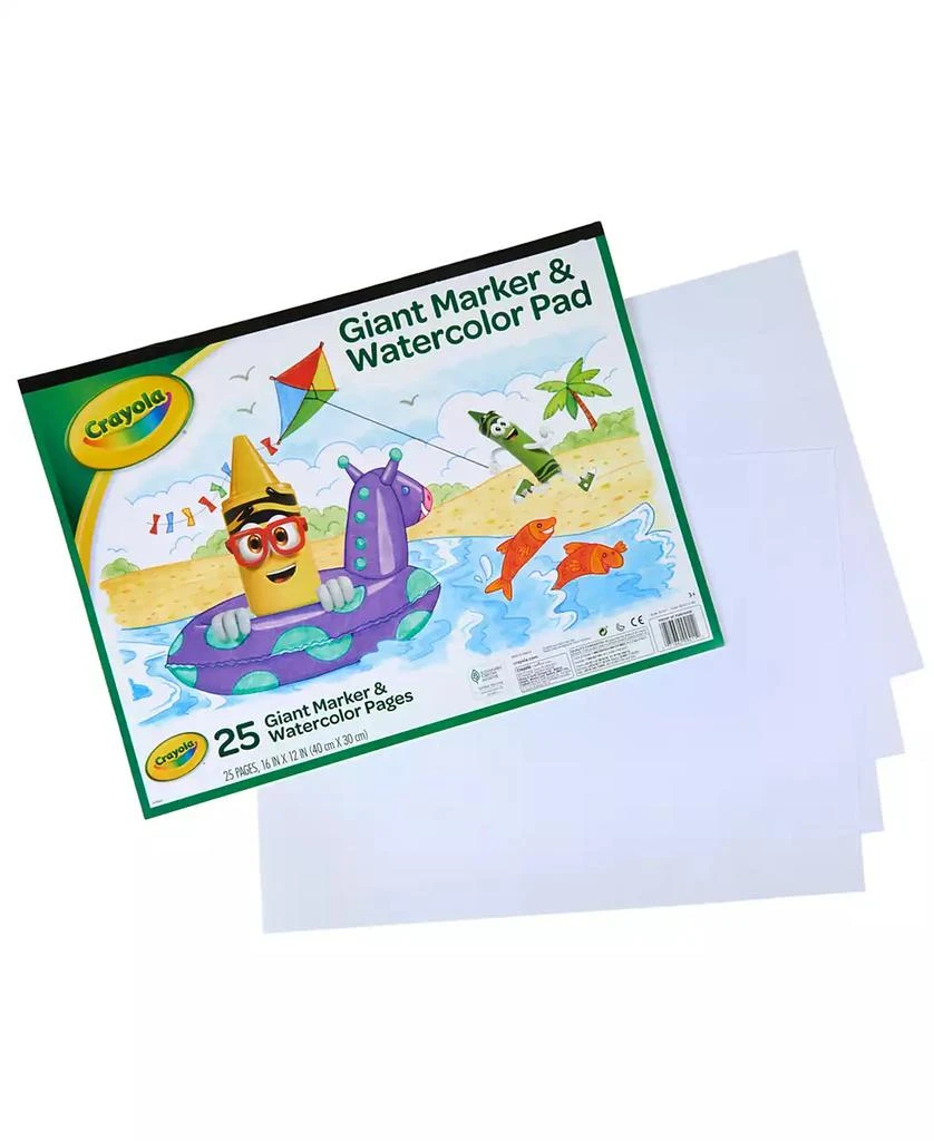 Crayola Giant Marker Watercolor Pad, Pack of 6 3