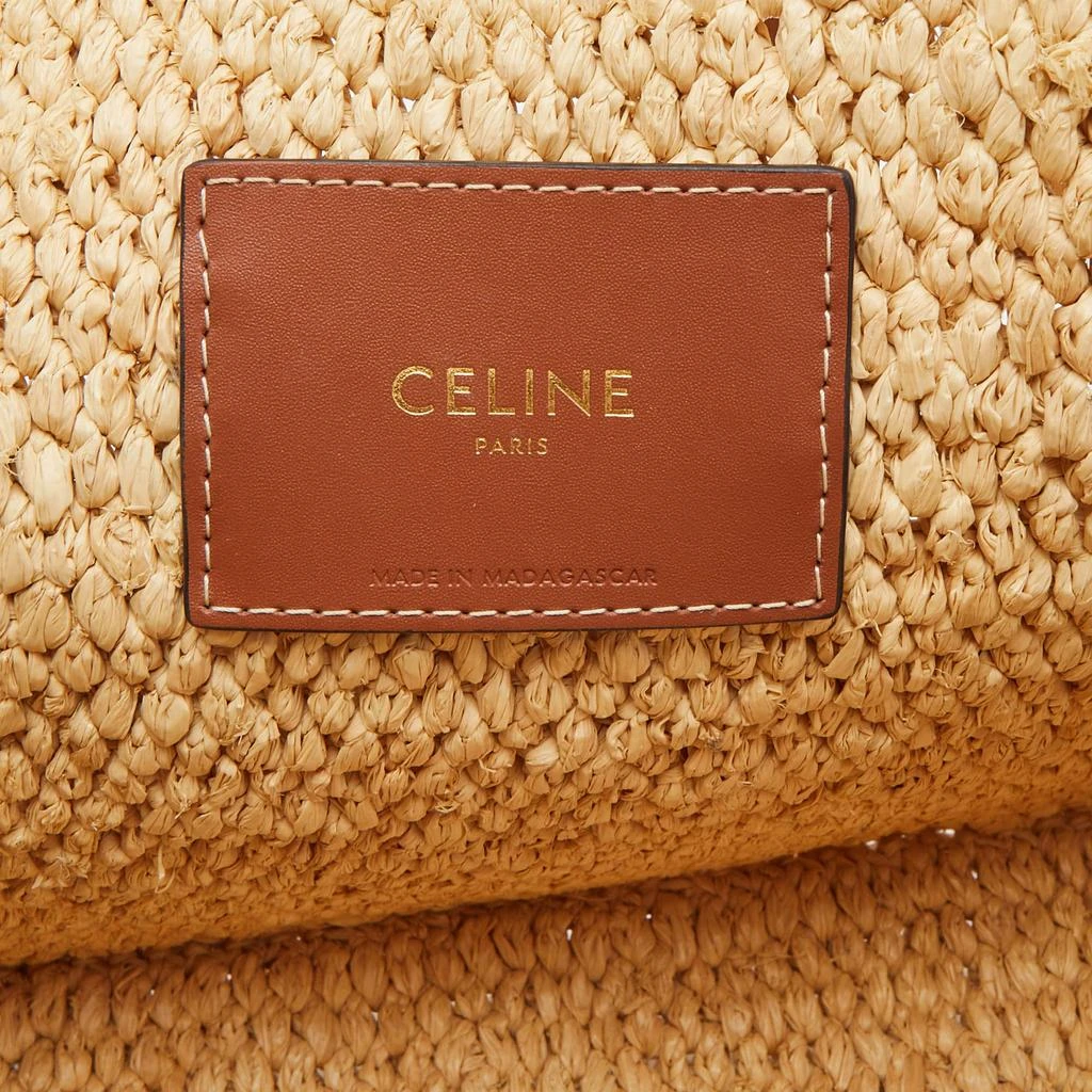 Celine Celine Tan Raffia Small Cabas Thais Tote 8