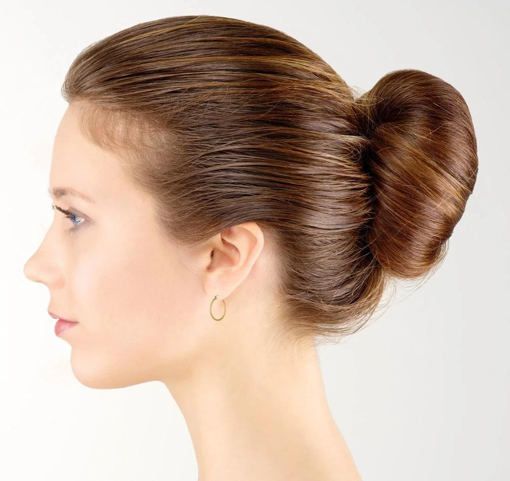 MaxColor 14k Yellow Gold 3MM Thick Tube Hoop Earrings 4