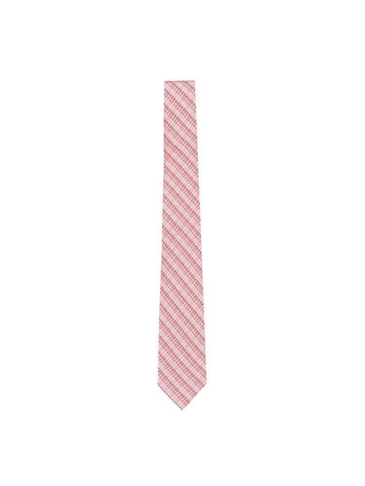 Salvatore Ferragamo Ferragamo Gancini Chain Printed Satin Tie