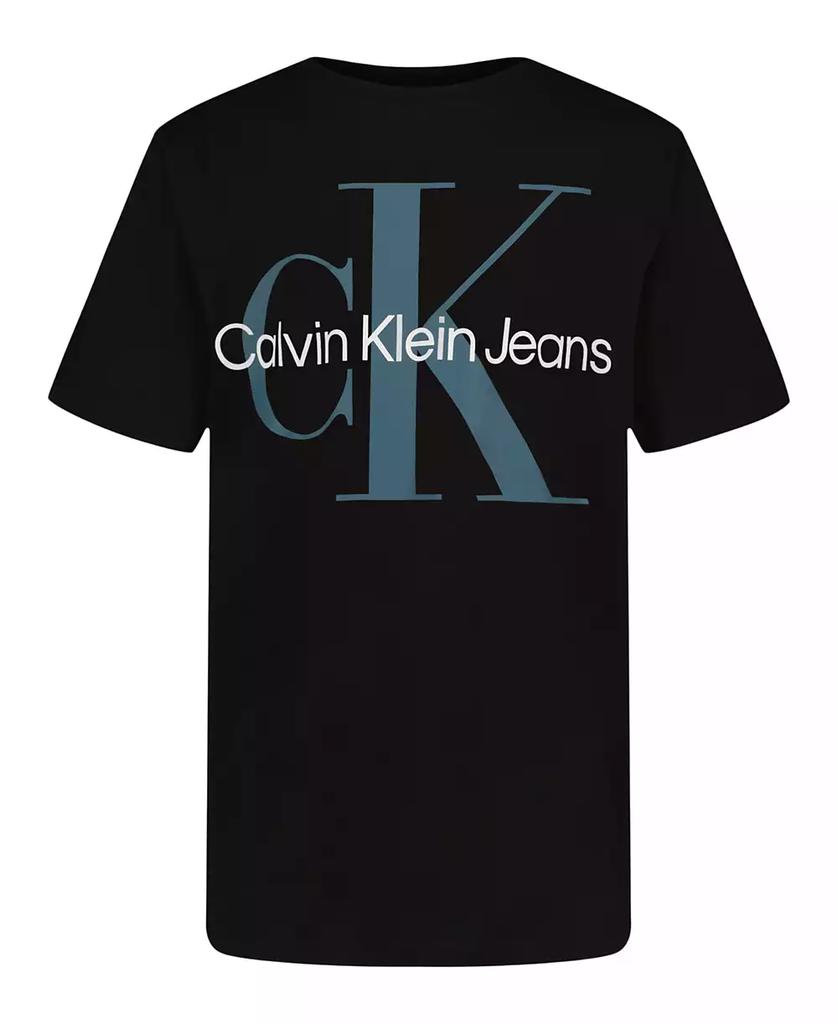 Calvin Klein Big Boys Monogram Logo Short Sleeve T-Shirt
