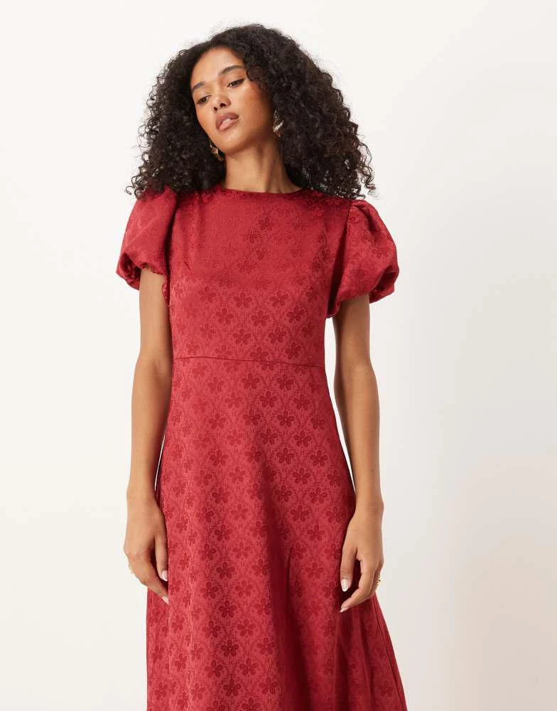 Sister Jane Sister Jane puff sleeve bubble hem maxi dress in orchid 4