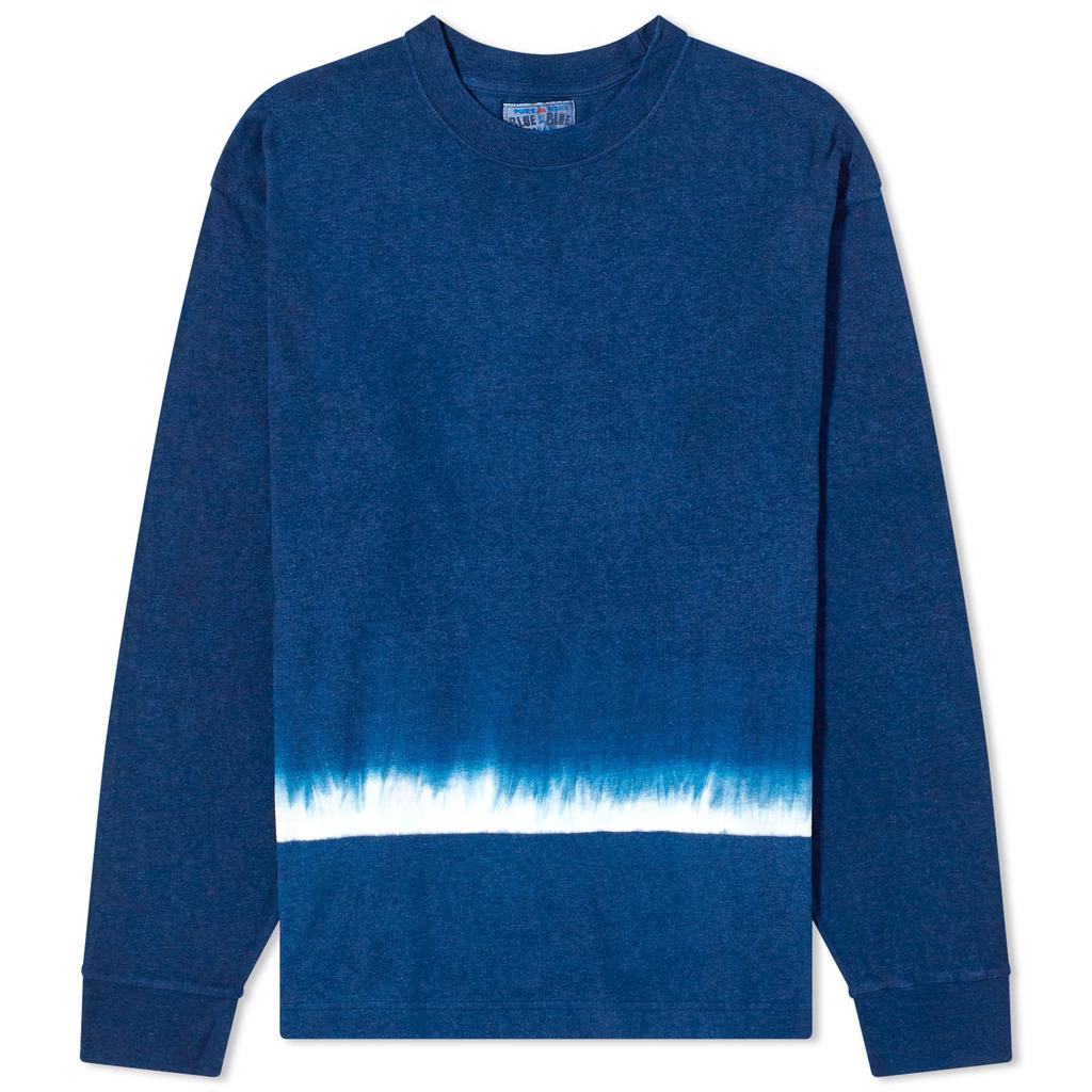 Blue Blue Japan Blue Blue Japan Itajime Slub Long Sleeve T-Shirt