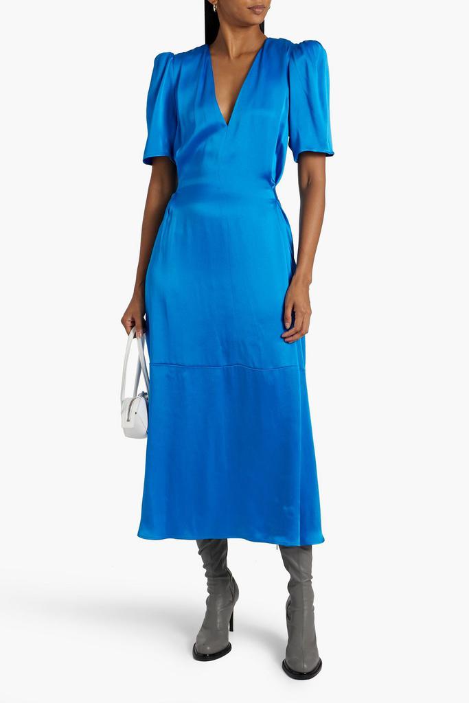 Stella McCartney Belted satin midi dress